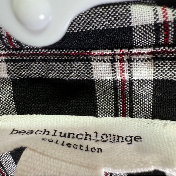 beachlunchlounge Shirt Size Medium Plaid Long Sleeve Button down - Picture 3 of 4